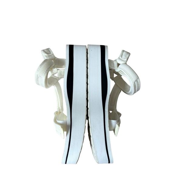 Teva Women's Flatform Universal Mesh Print Platform Sandal White size 10 - Picture 2 of 9